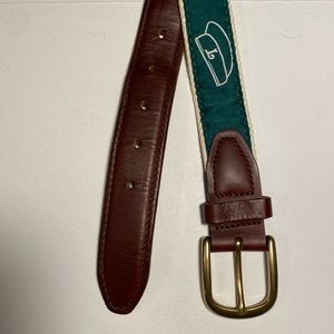 YRI‎ Green Tour Golf Belt Brass Buckle 40/100 Made In USA